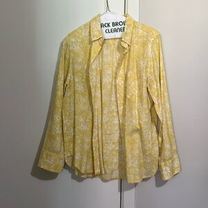J. Crew Yellow button down shirt